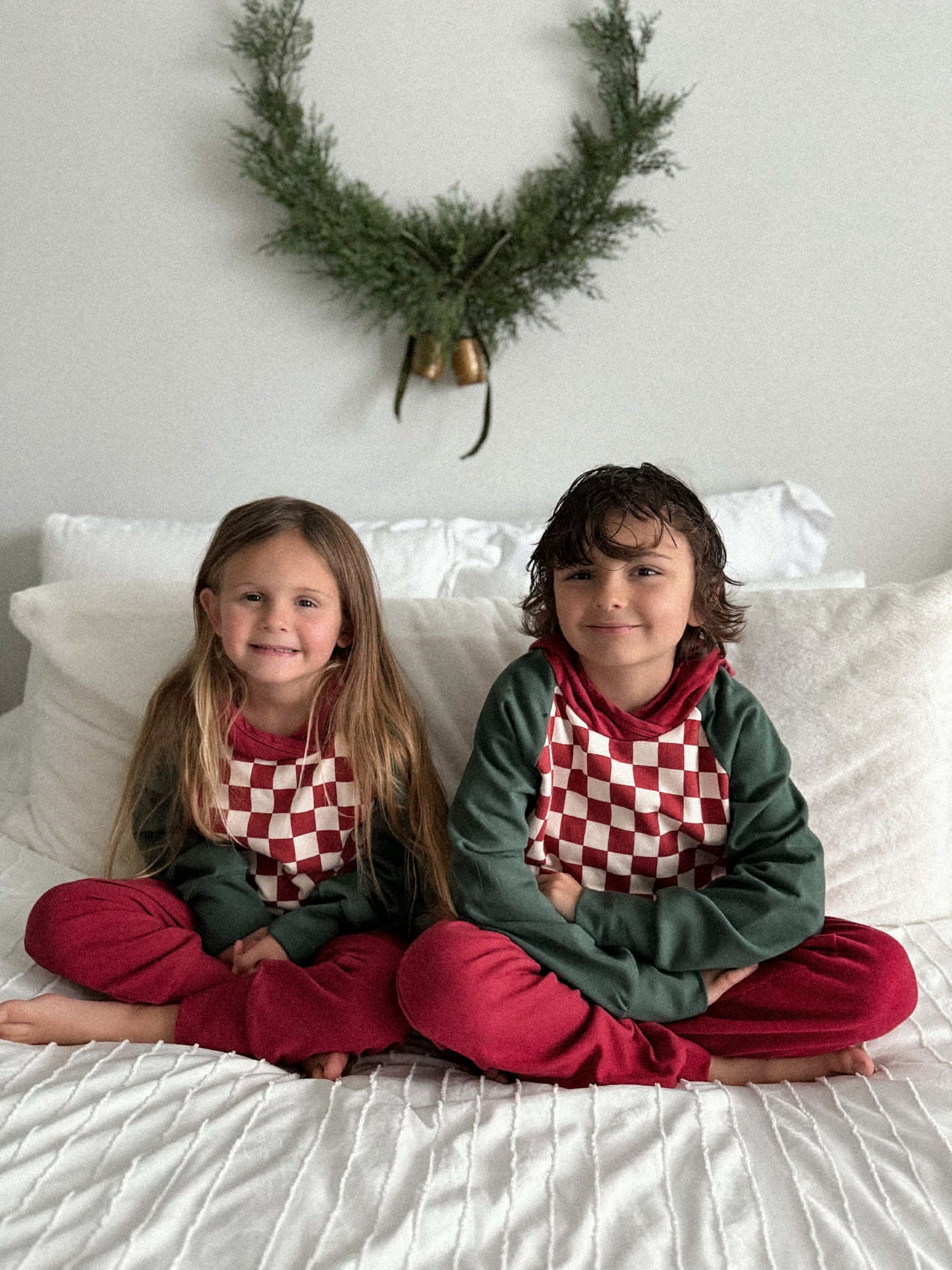 Joggers | FADED CURRANT CHECK