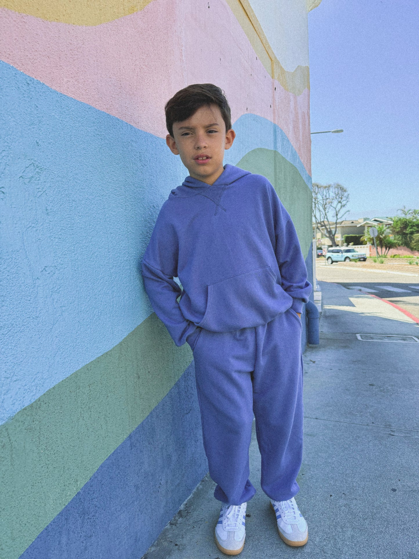 Retro Hoodie | COCONUT STRIPE