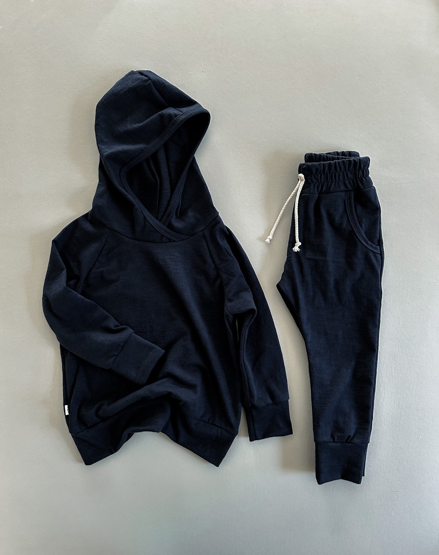 SLUB JERSEY JOGGERS | BLACK PEARL