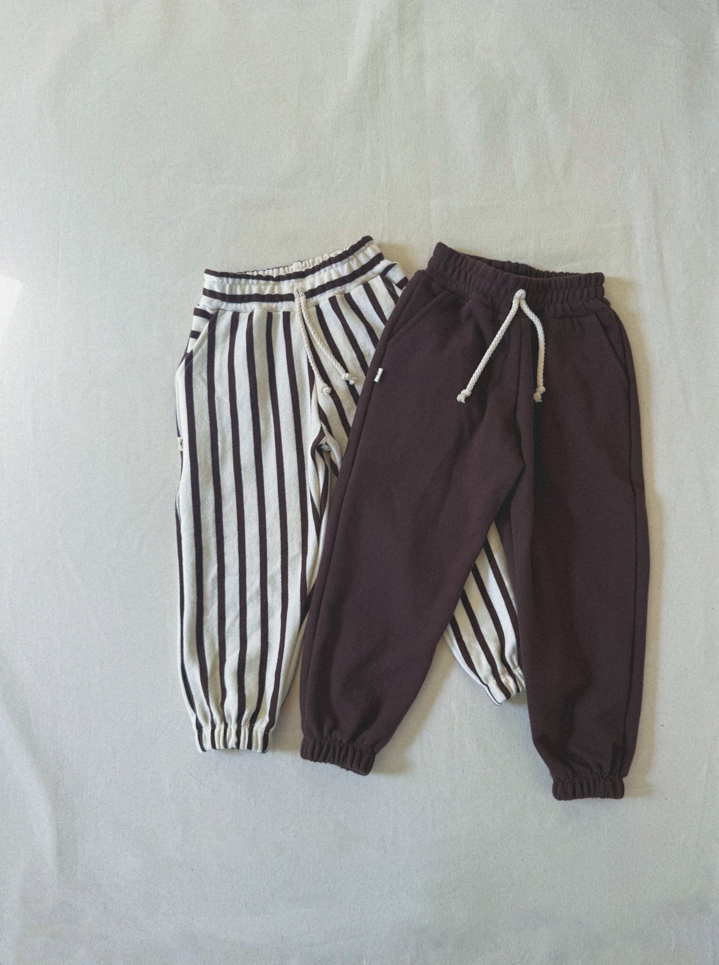 Retro Sweats | COCONUT VERTICAL STRIPE
