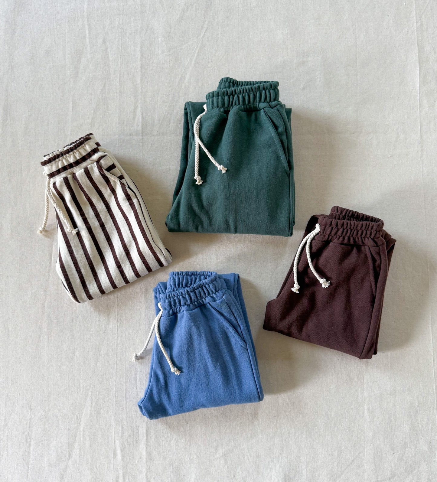 Retro Sweats | COCONUT VERTICAL STRIPE