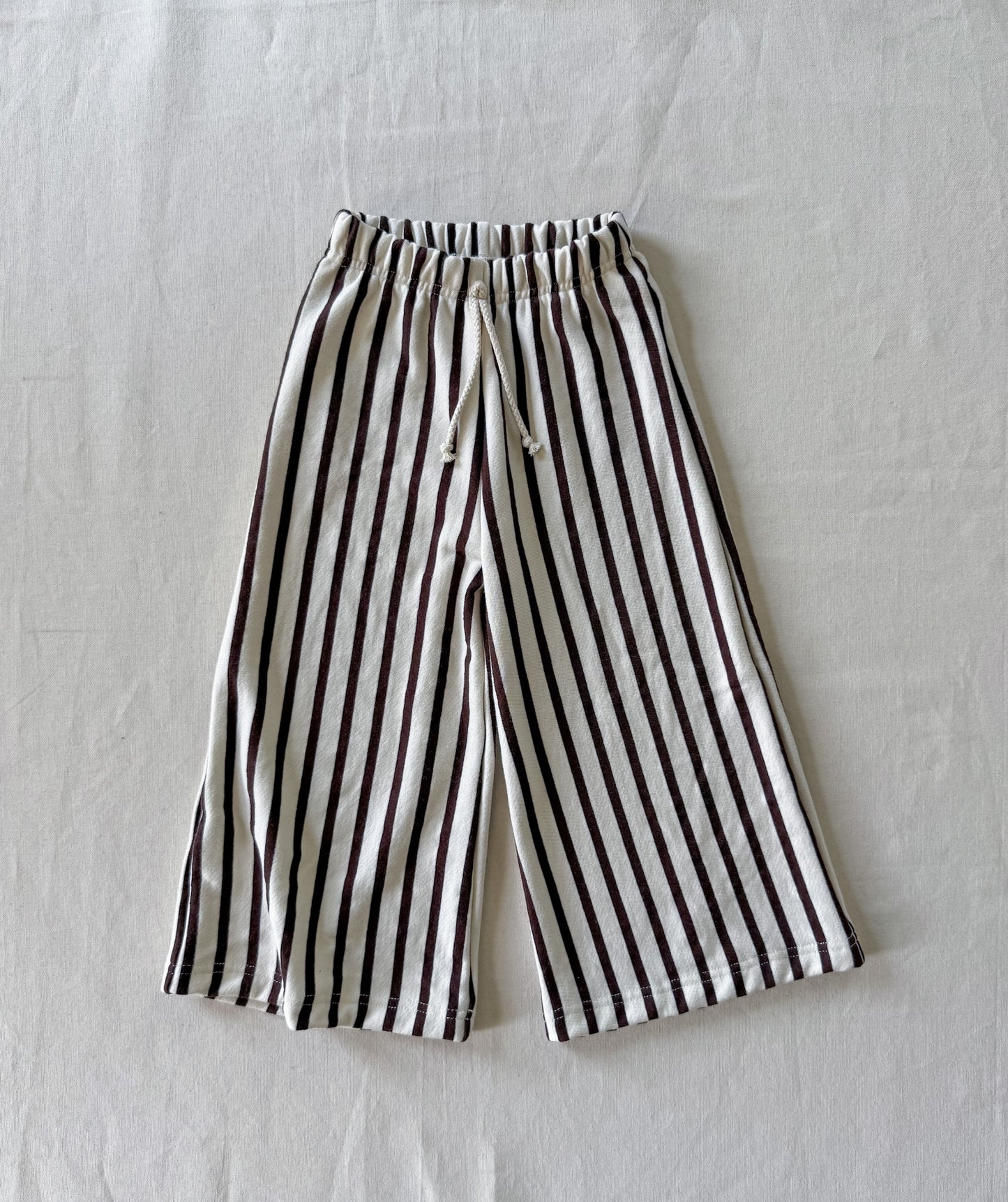WIDE-LEG PANTS | COCONUT VERTICAL STRIPE