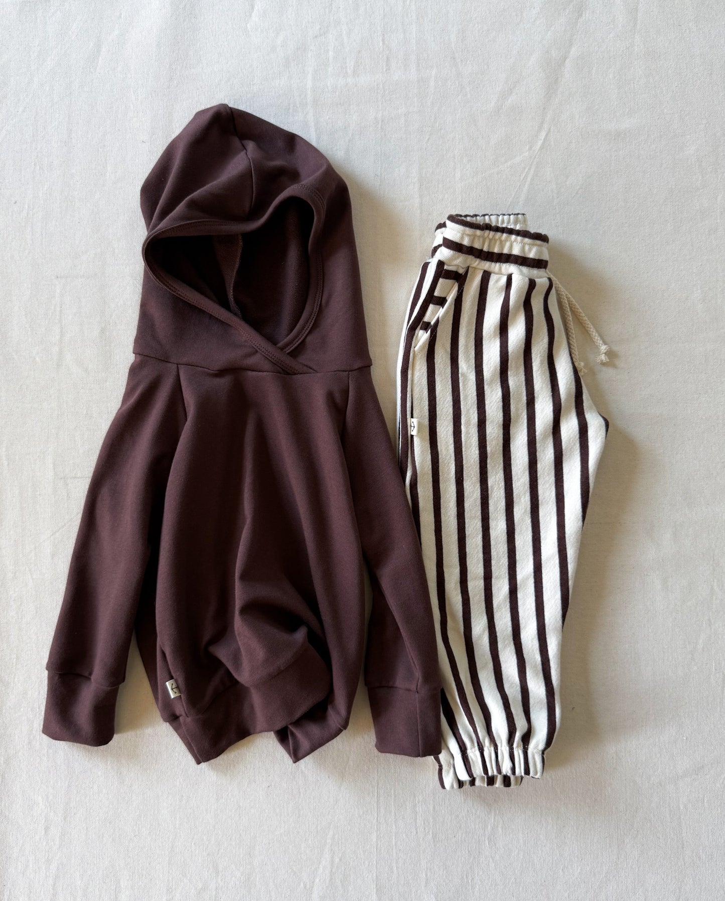 Retro Sweats | COCONUT VERTICAL STRIPE