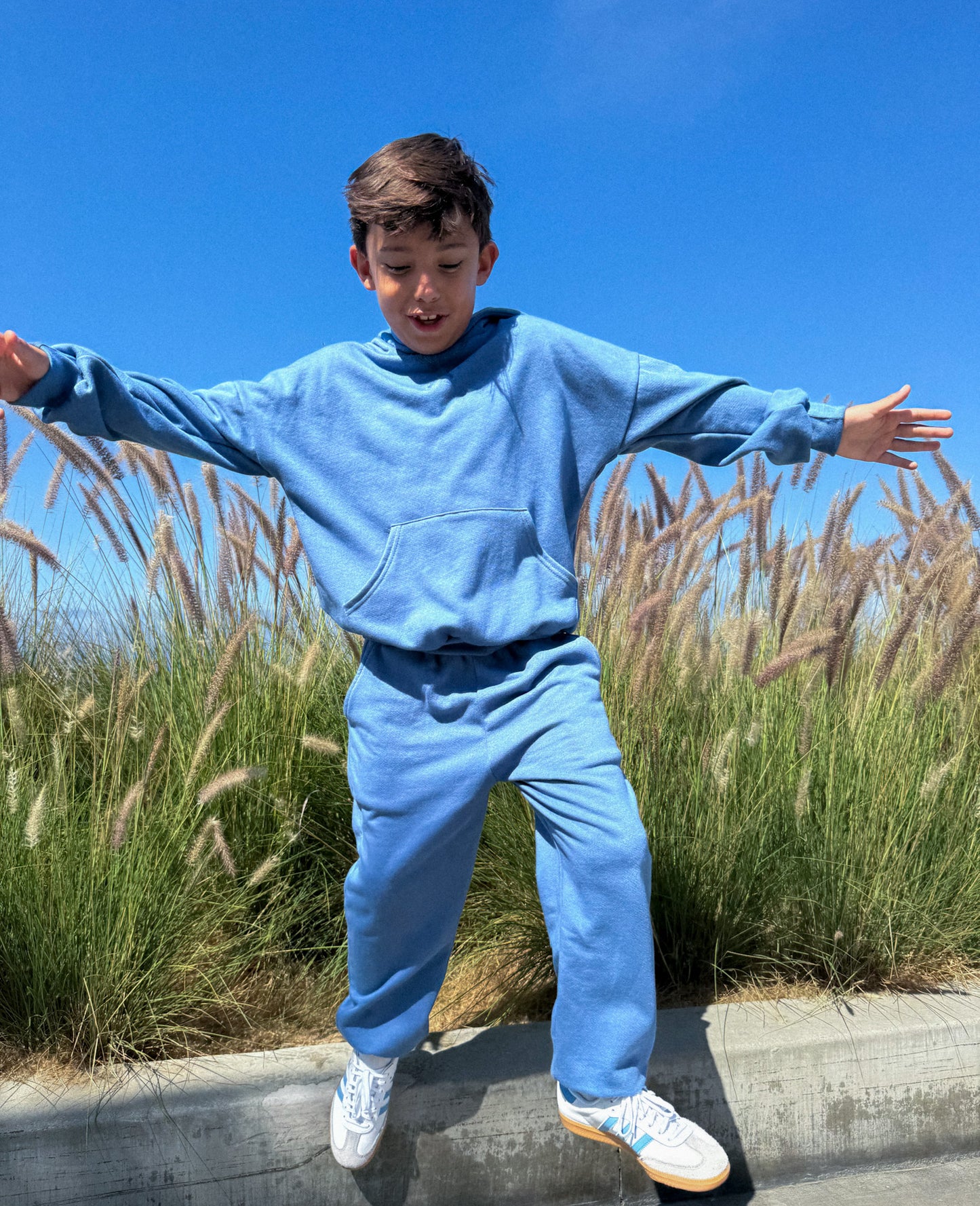 Retro Sweats | COCONUT VERTICAL STRIPE