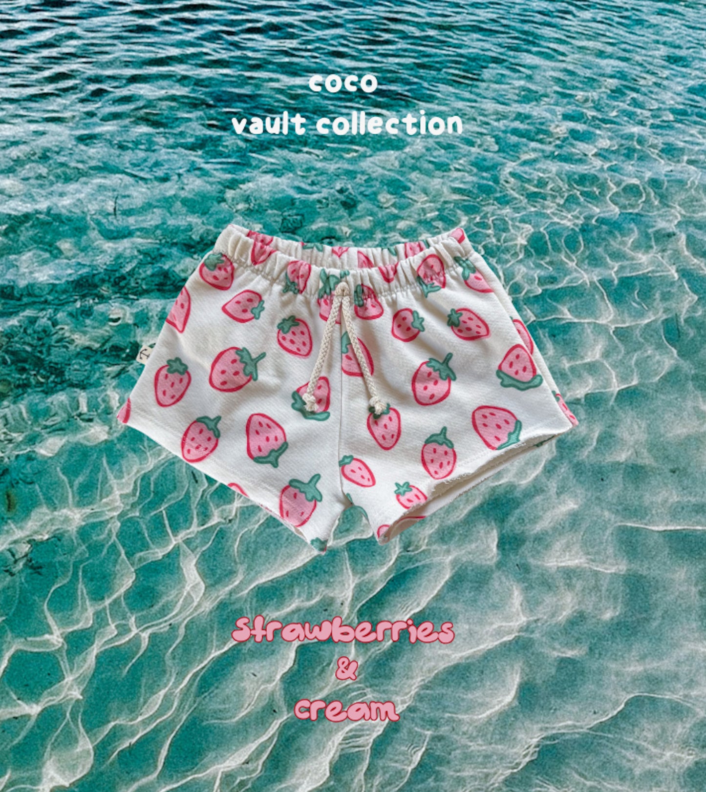 GIRL SHORTS | STRAWBERRIES & CREAM