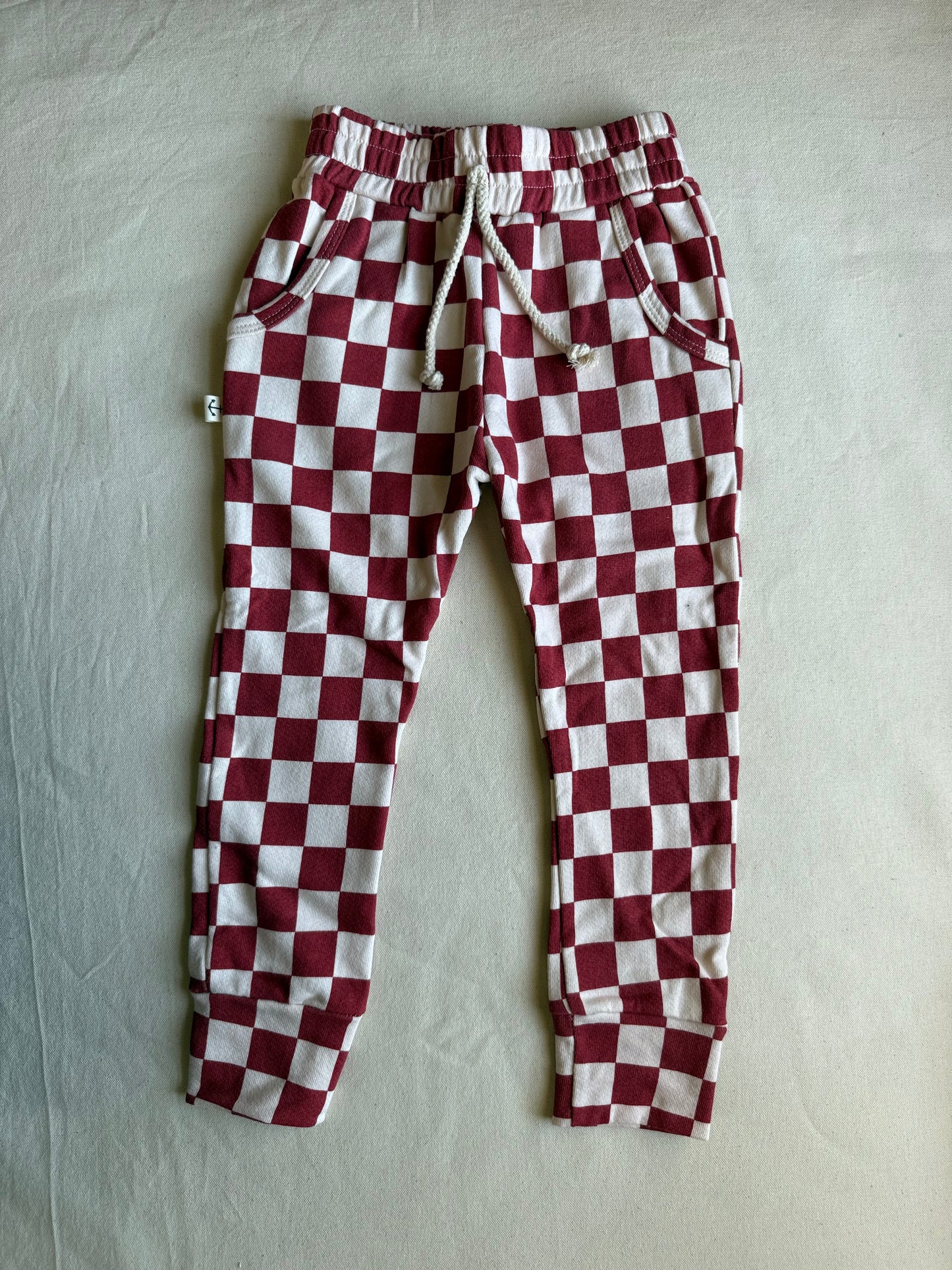 Joggers | FADED CURRANT CHECK