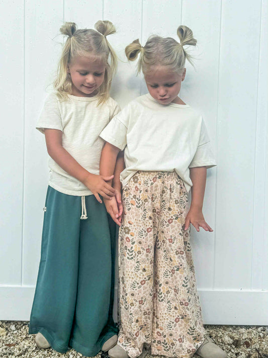 WIDE-LEG PANTS | AUTUMN FLORAL