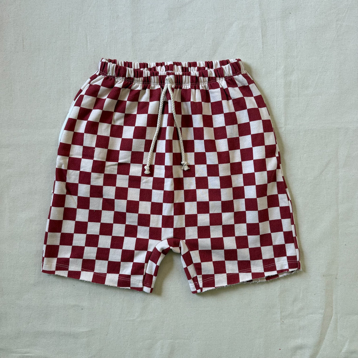 BOY SHORTS | FADED CURRANT CHECK
