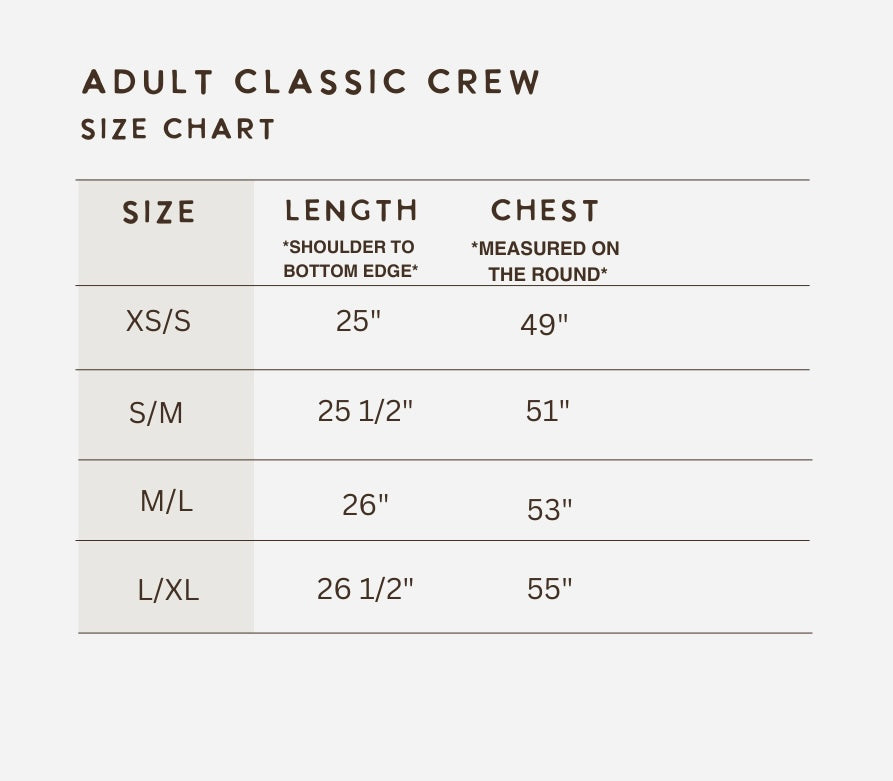 ADULT CLASSIC CREW | RAIN CLOUD