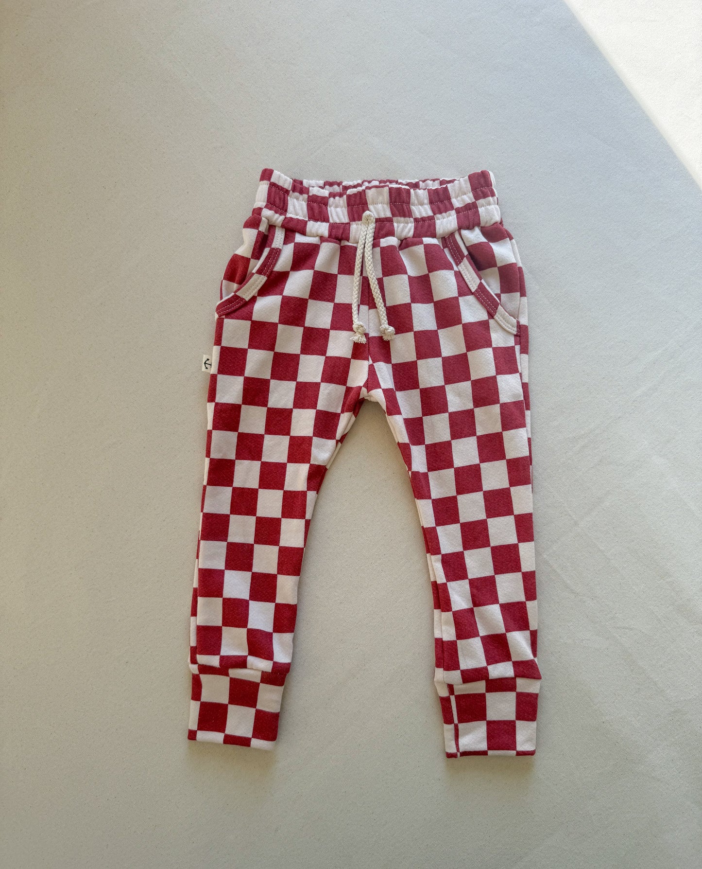 Joggers | FADED CURRANT CHECK