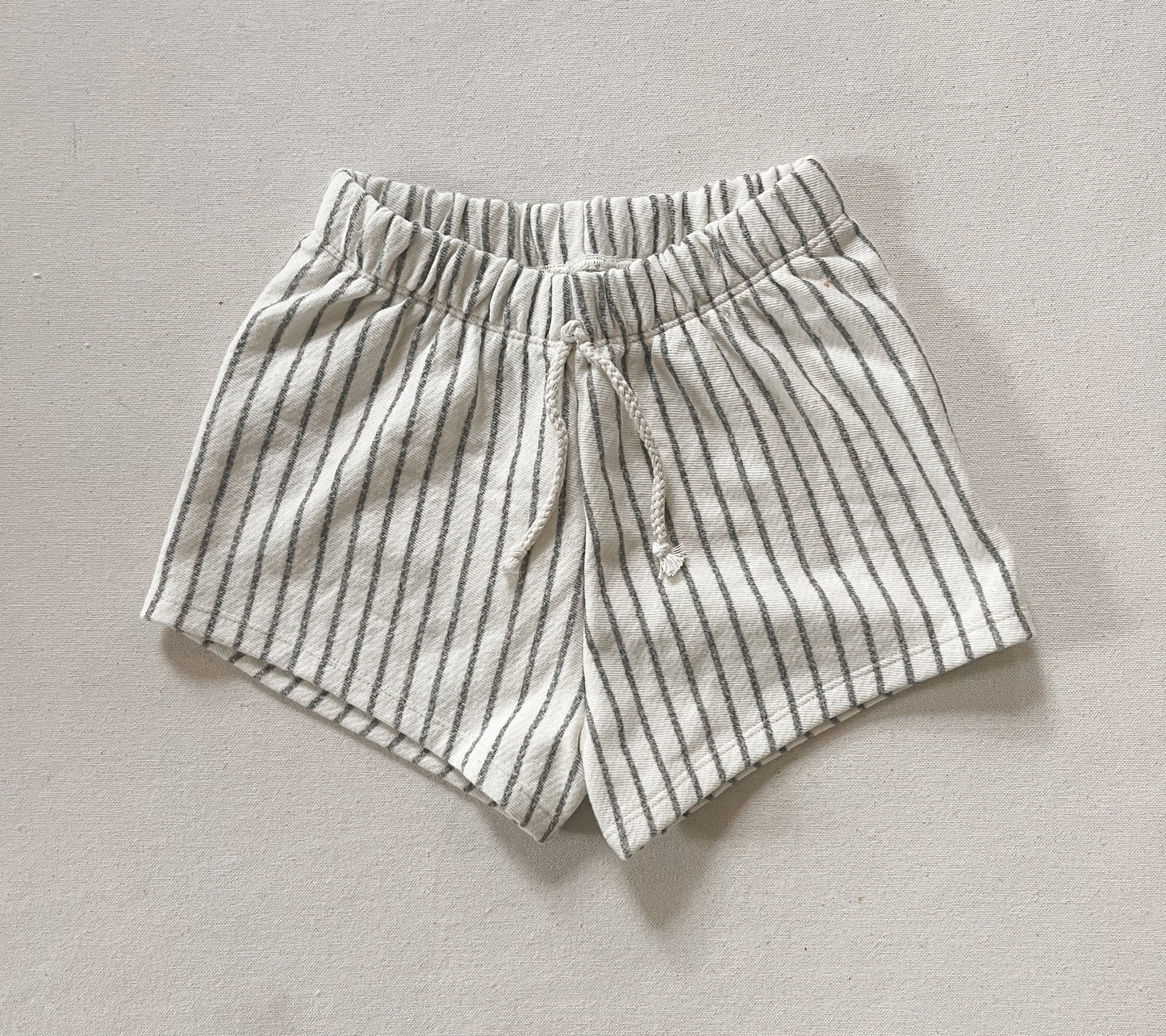 Girl Shorts | VERTICAL GREY STRIPE