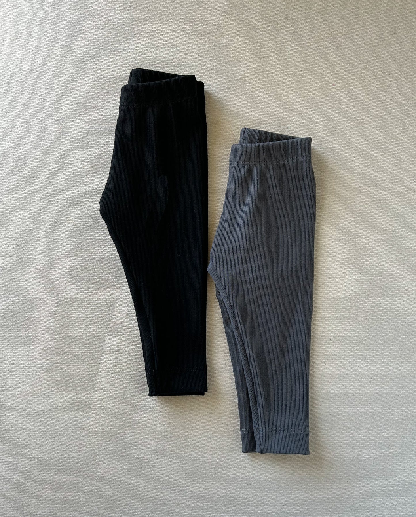 Rib Knit Leggings | GRAPHITE