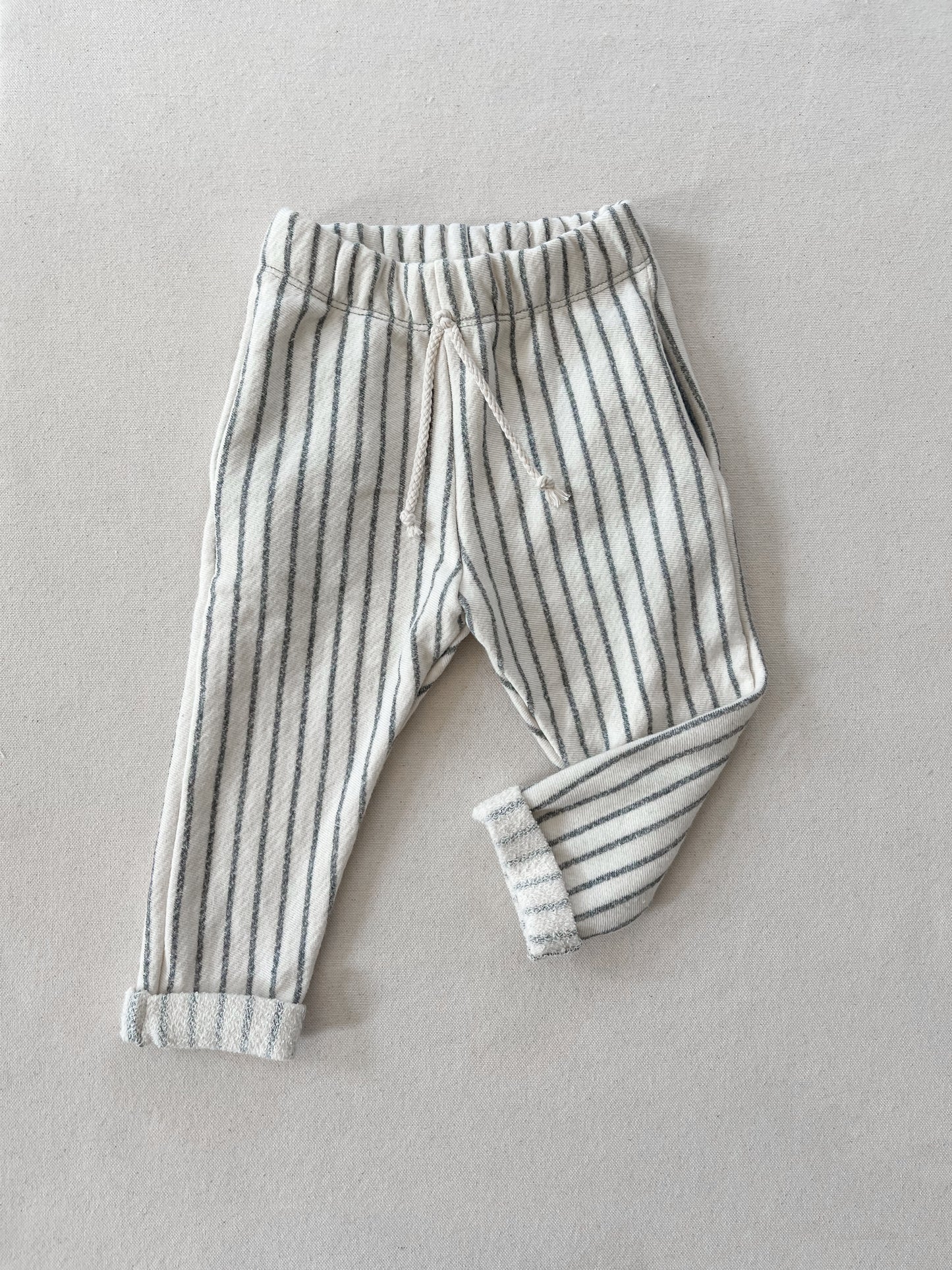 Beach Poncho + Pants Set | GRAPHITE STRIPE