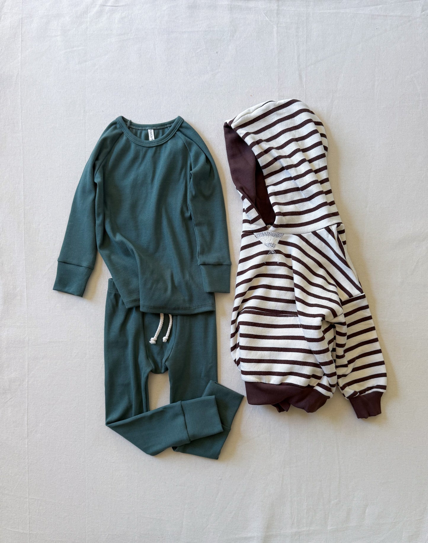 Retro Hoodie | COCONUT STRIPE