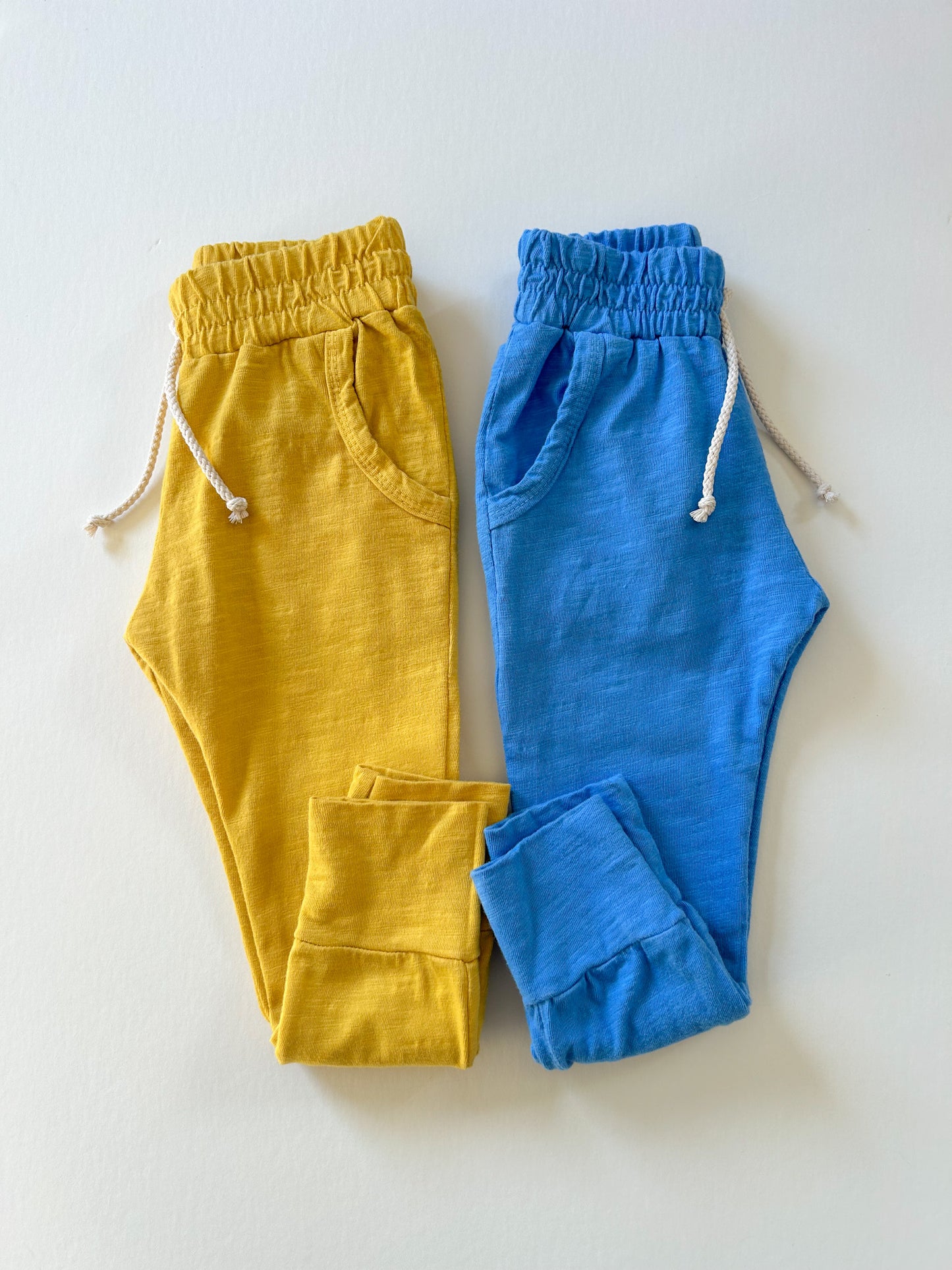 SLUB JERSEY JOGGERS | AZUL