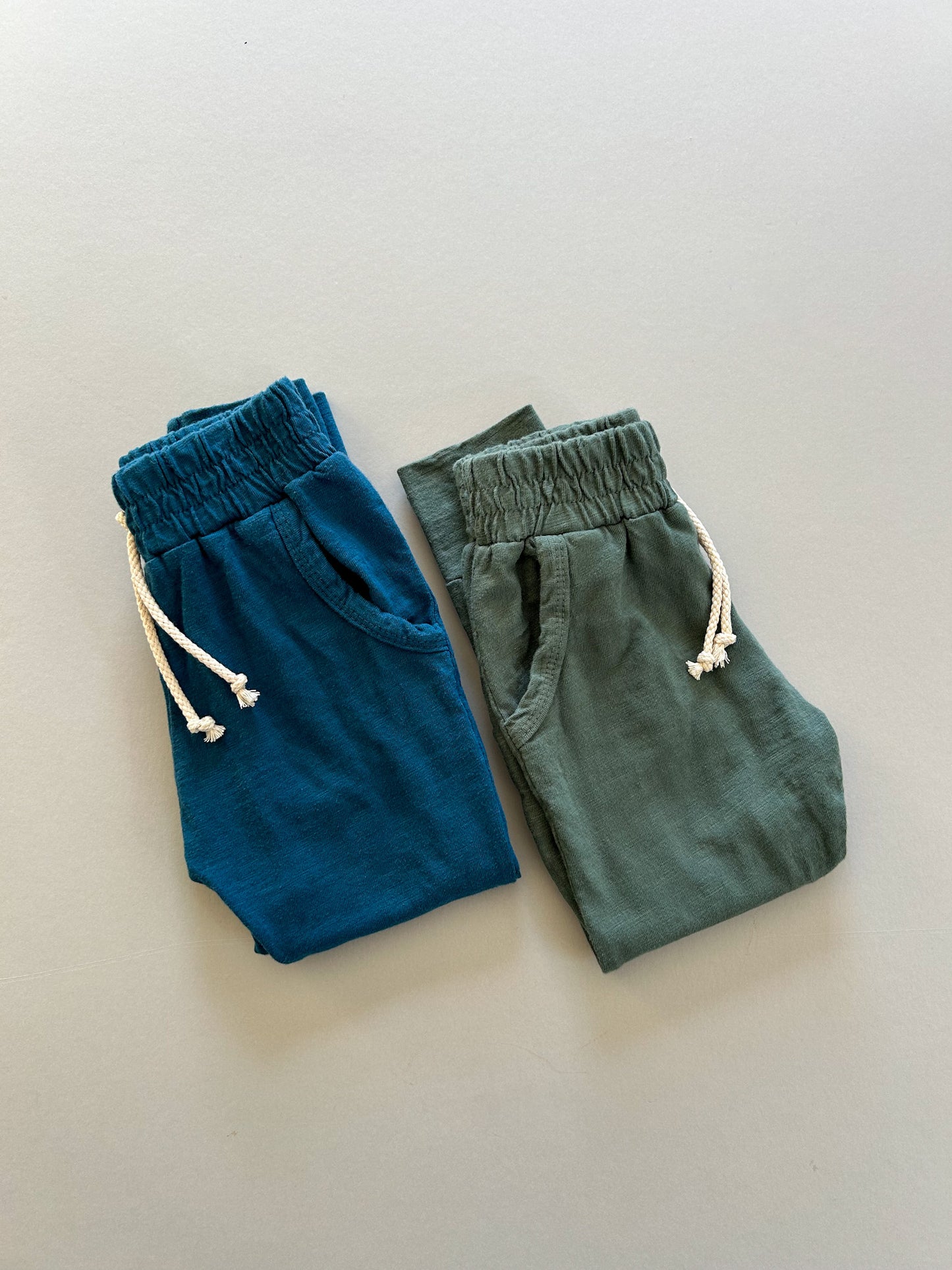 SLUB JERSEY JOGGERS | PEACOCK