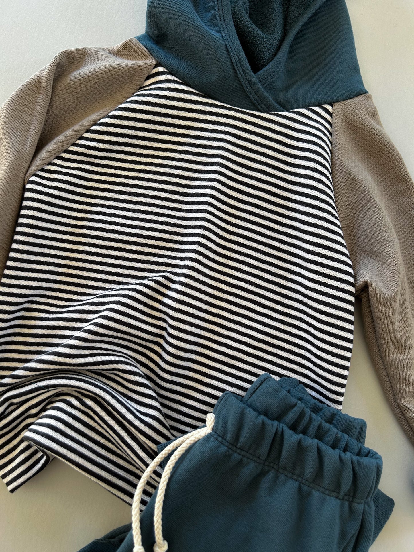 CLASSIC HOODIE | RAVEN STRIPE COLORBLOCK