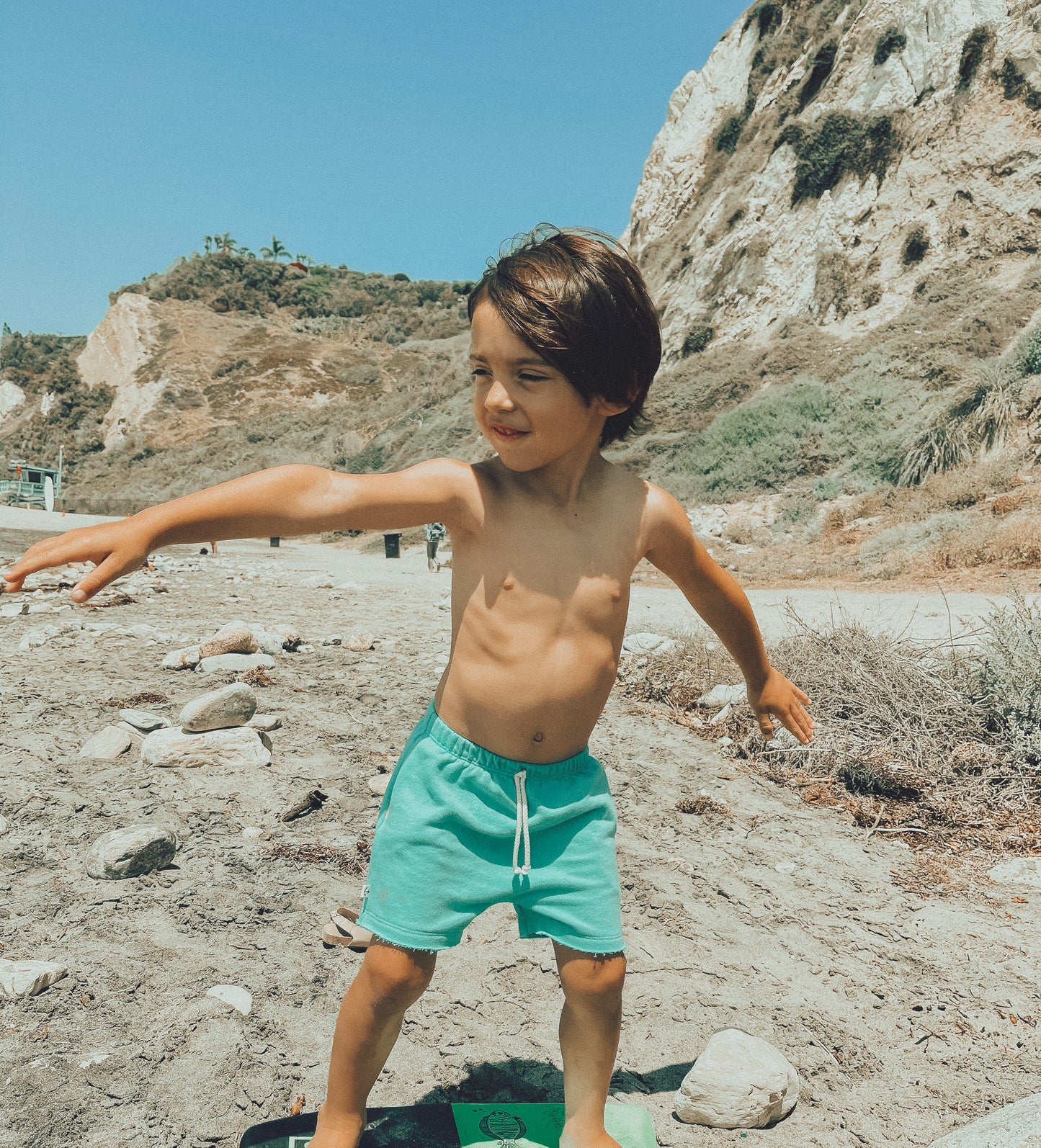 BOY SHORTS | TIKI VERTICAL STRIPE