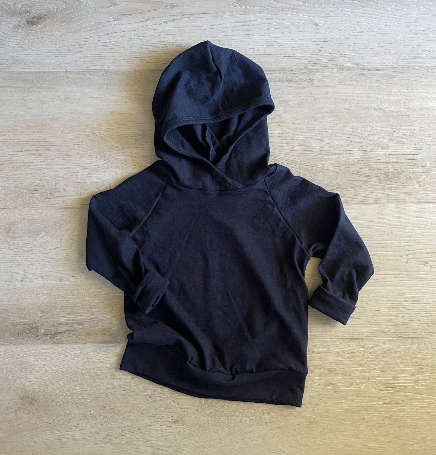 Slub Jersey Classic Hoodie | BLACK PEARL