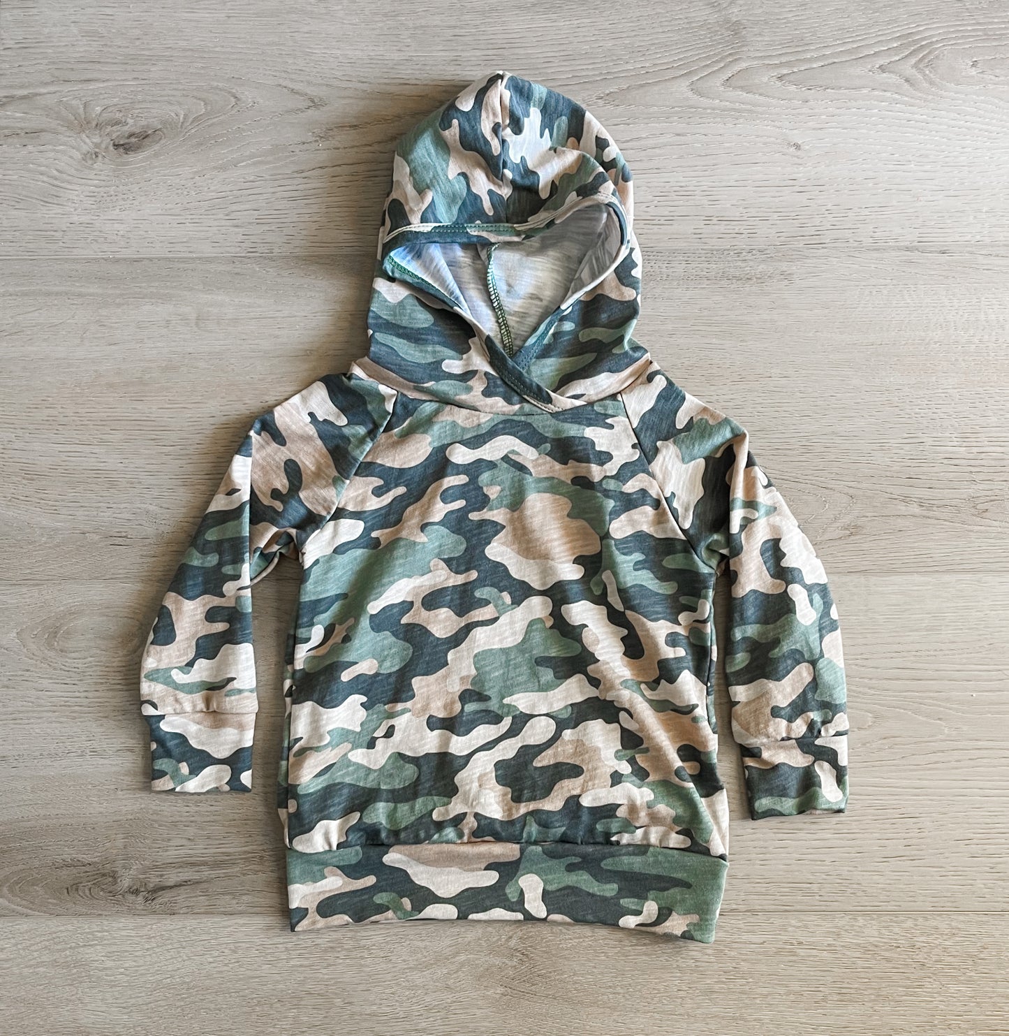 Slub Jersey Classic Hoodie - SANDSTONE CAMO