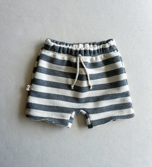 BOY SHORTS | HEATHER STONE STRIPE