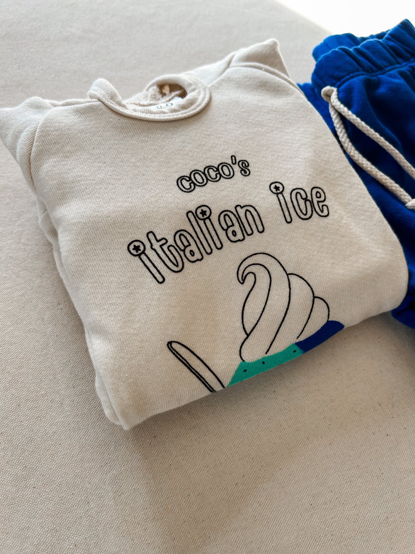 BEACH HOODIE - WHITE SAND / ITALIAN ICE 🍦