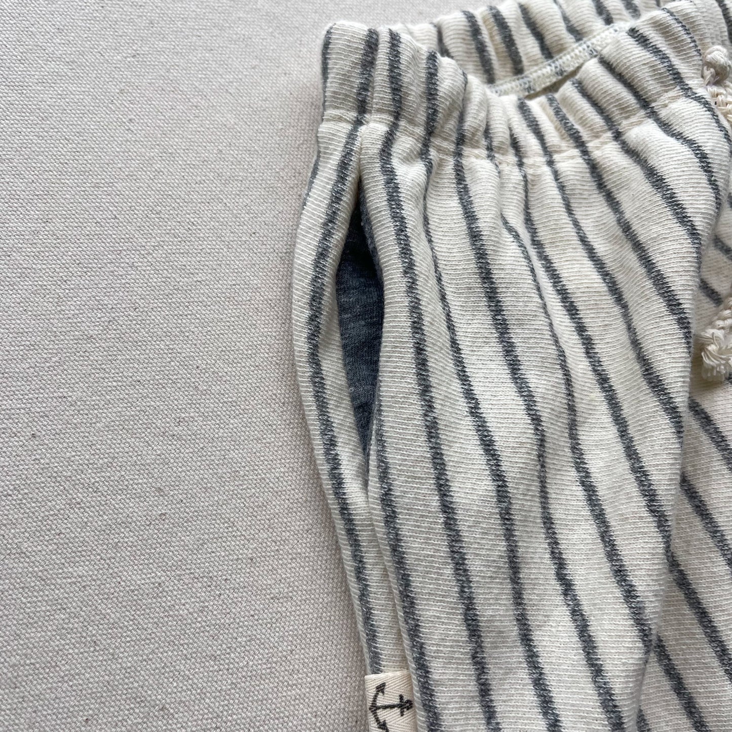 Boy Shorts - Vertical Grey Stripe