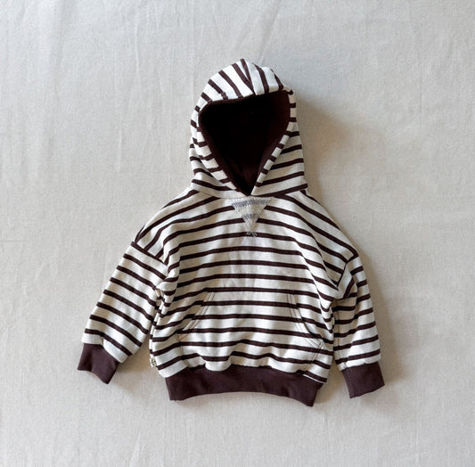 Retro Hoodie | COCONUT STRIPE