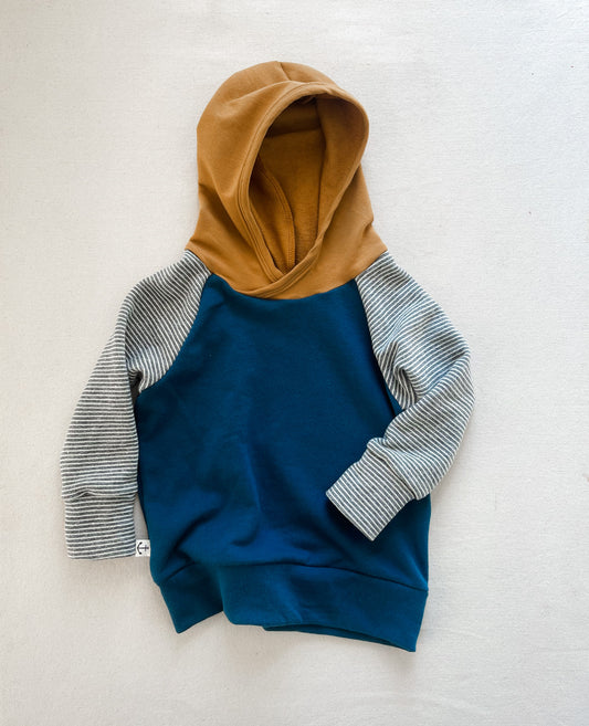 Classic Hoodie | DEEP PEACOCK COLOR BLOCK