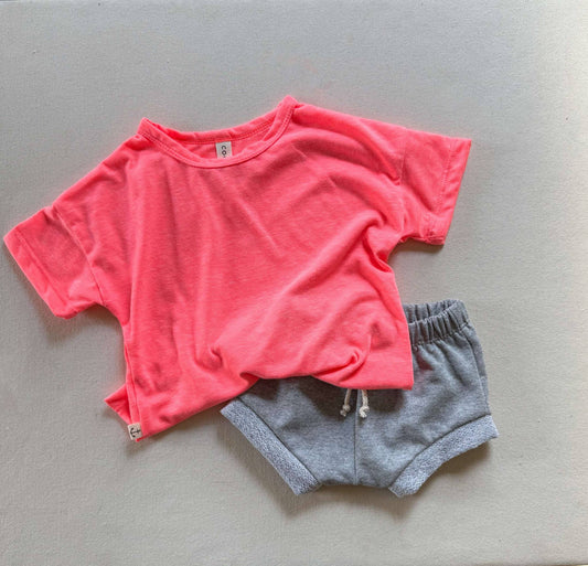 RELAXED TEE | NEON GUAVA