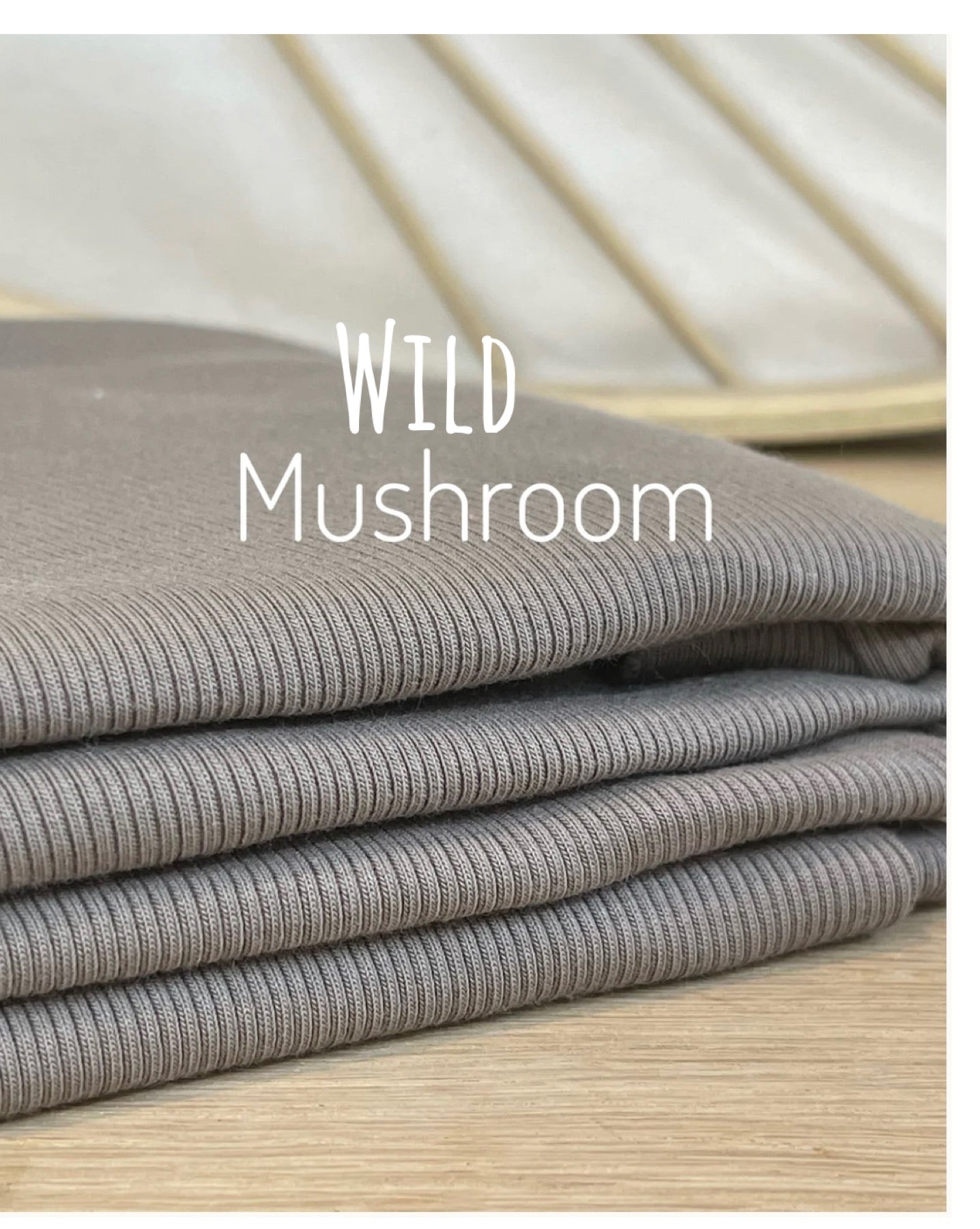 Rib knit leggings - Wild Mushroom