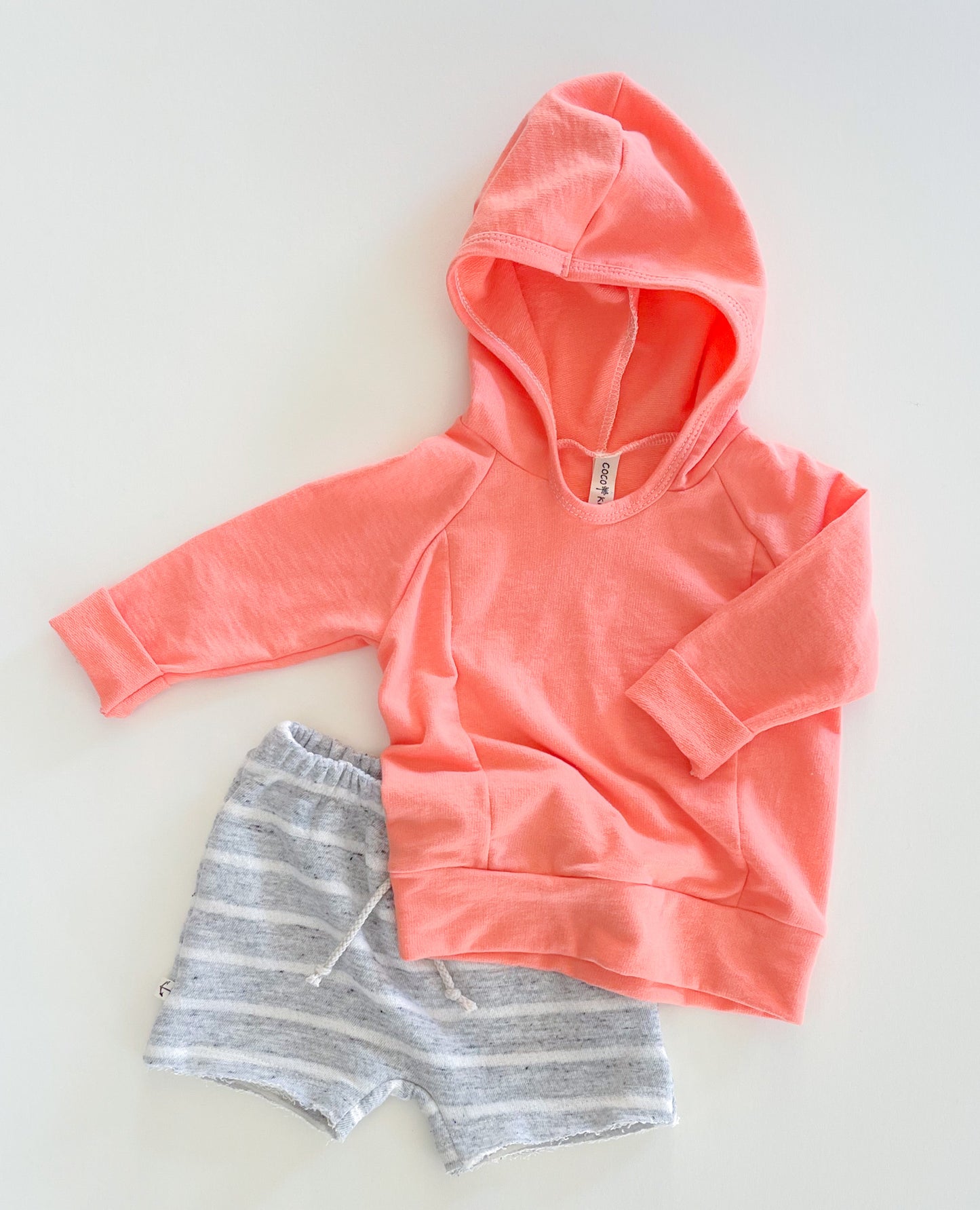 BEACH HOODIE - NEON PEACH