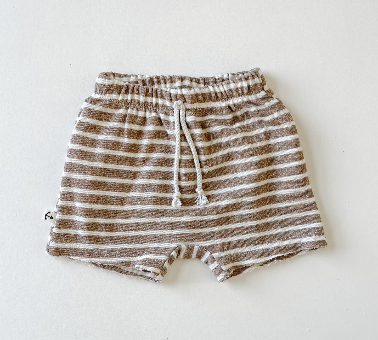 BOY SHORTS - HEATHER SAND STRIPE