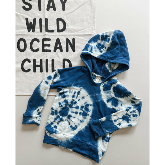 Beach Hoodie - Indigo Tie-dye SUN