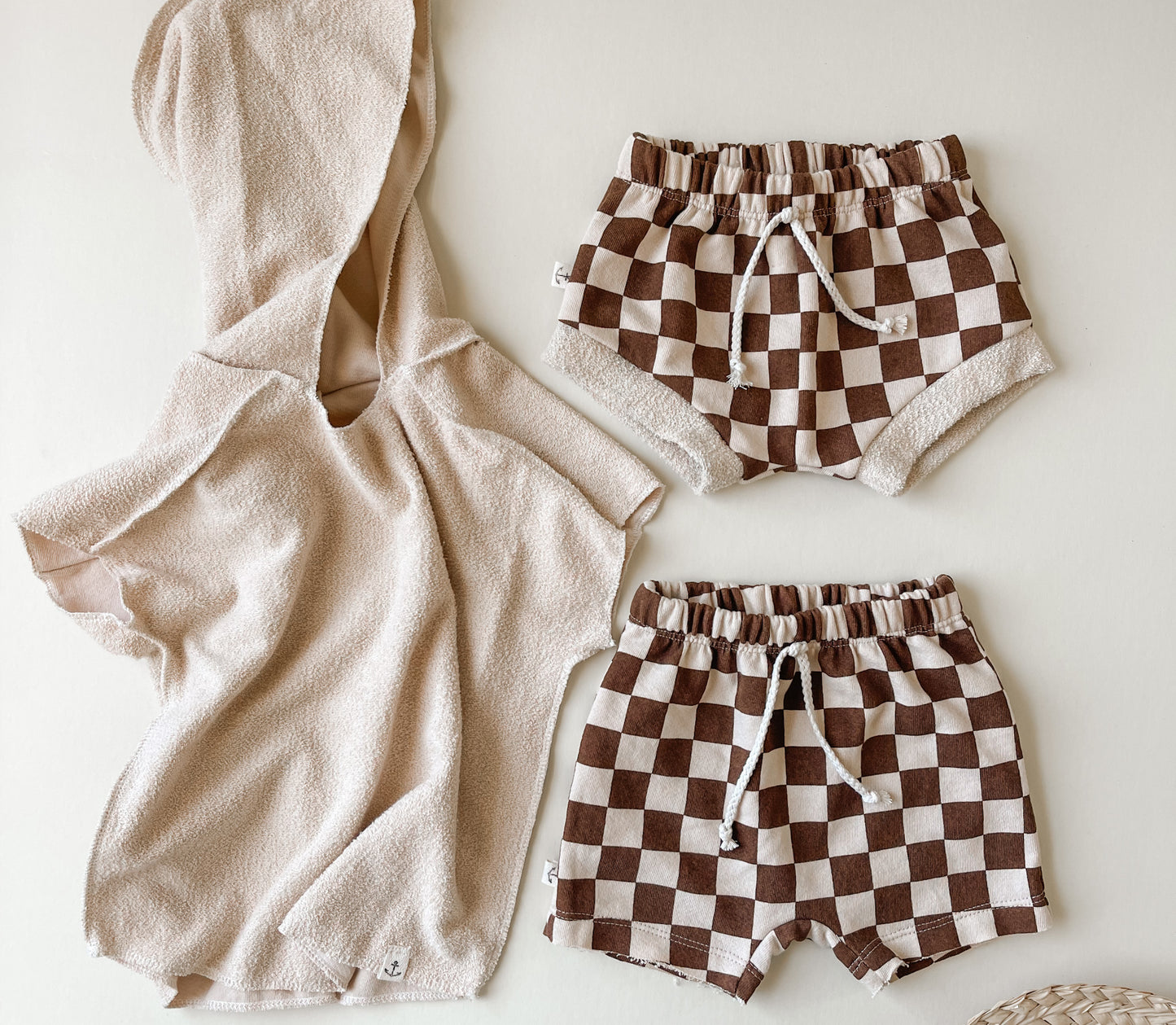 BOY SHORTS - COCO + SAND CHECKS