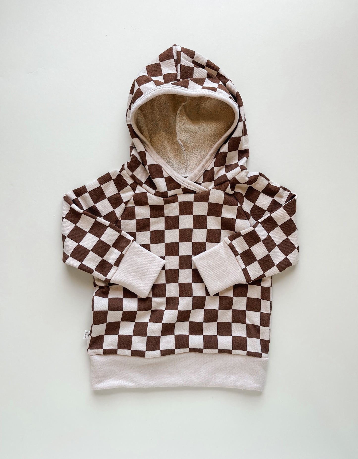 Classic Hoodie - Coco + Sand Checks