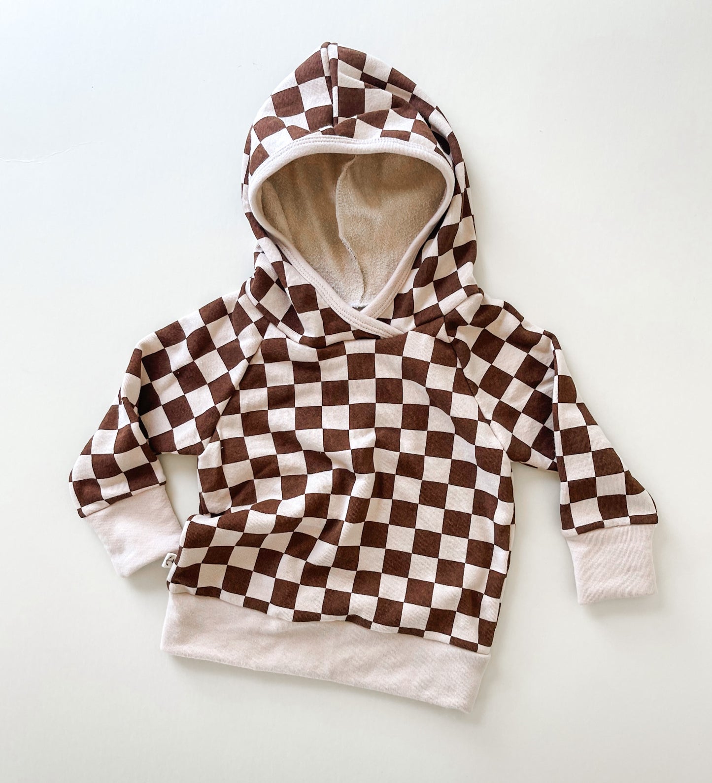 Classic Hoodie - Coco + Sand Checks