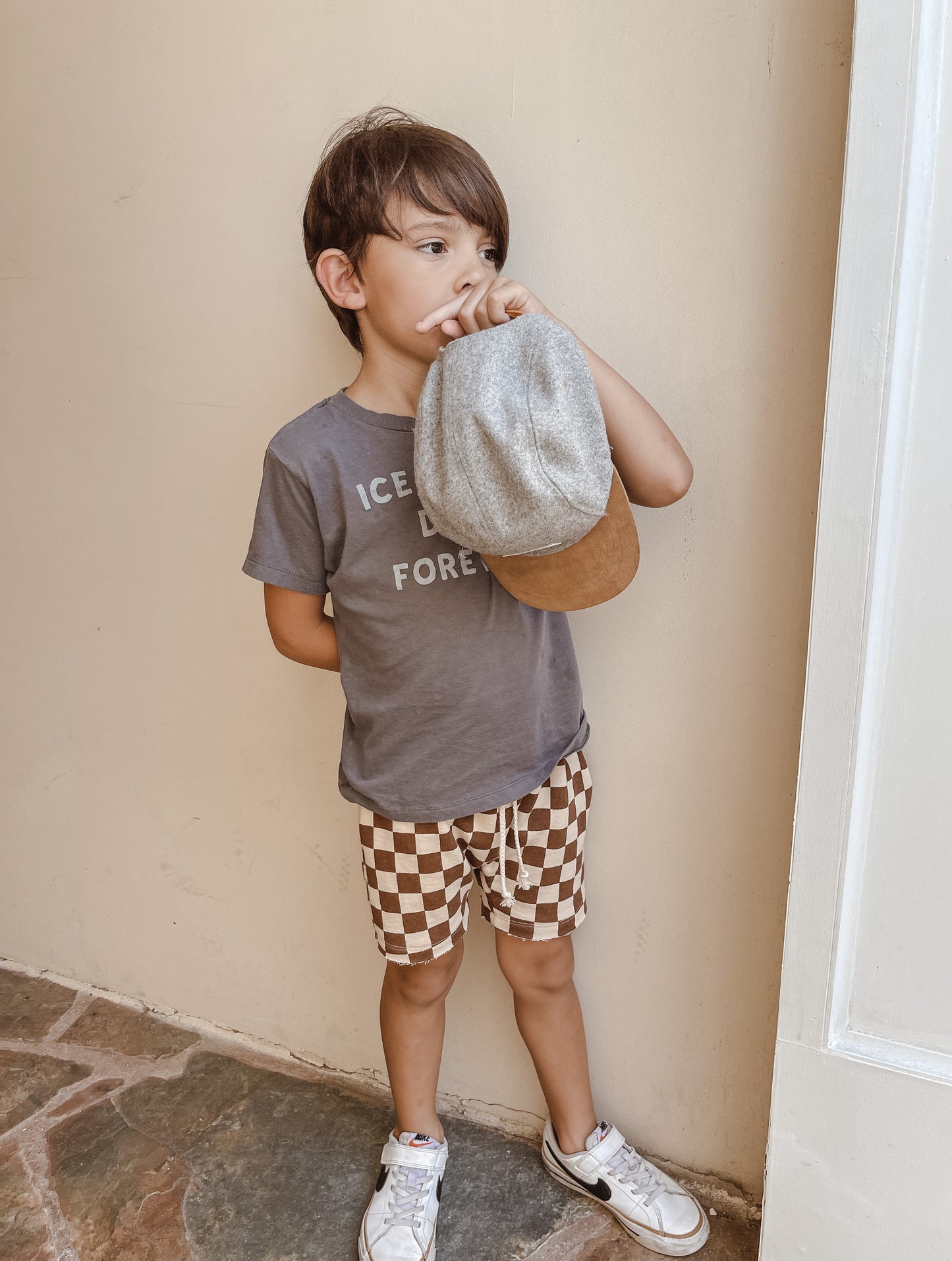 BOY SHORTS - COCO + SAND CHECKS