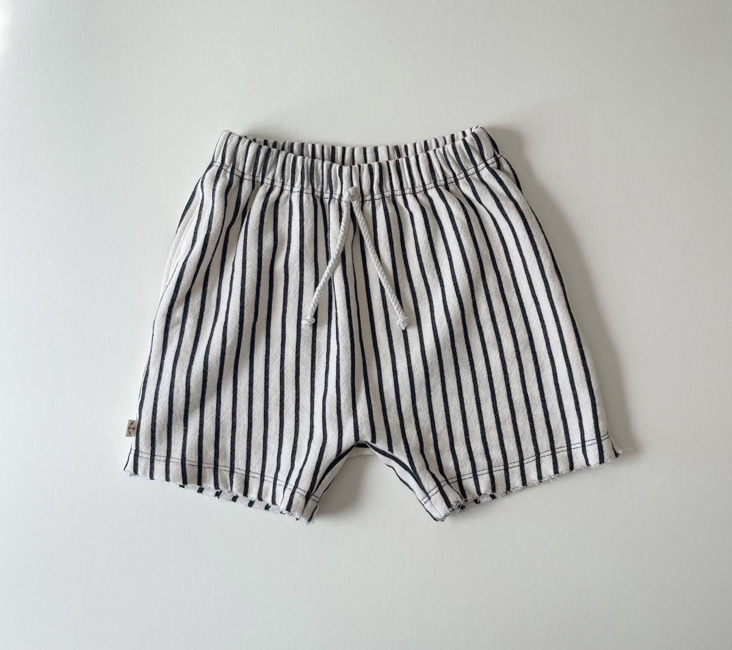 BOY SHORTS - BLACK & WHITE VERTICAL STRIPE