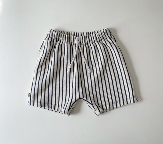 BOY SHORTS - BLACK & WHITE VERTICAL STRIPE