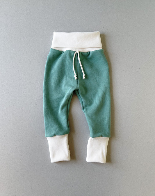 Lounge Sweats - Tropical Green / cream