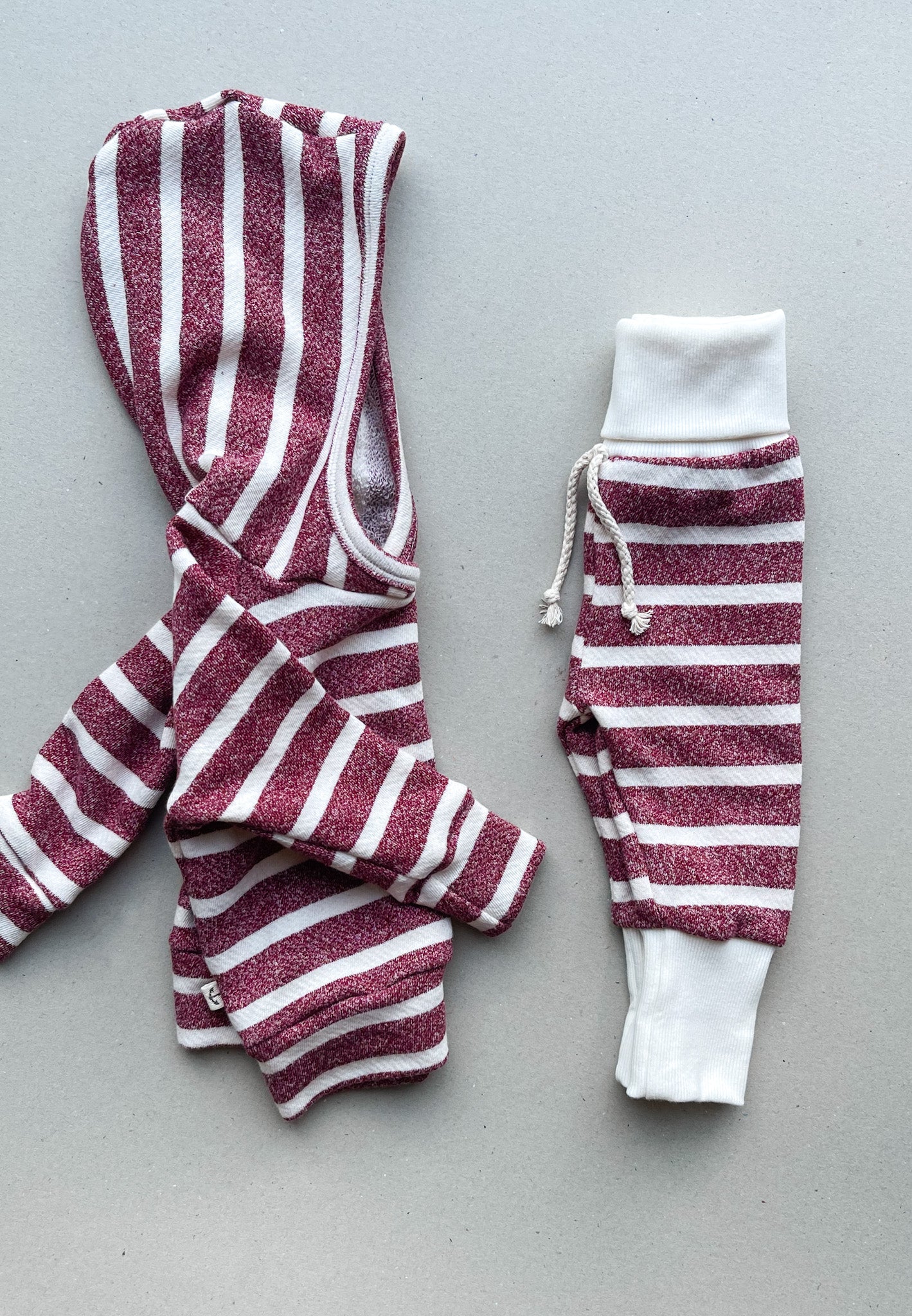 Lounge Sweats | SUGARED CRANBERRY STRIPE