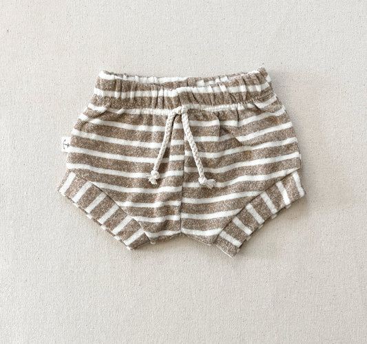 Shorties - Heather Sand Stripe