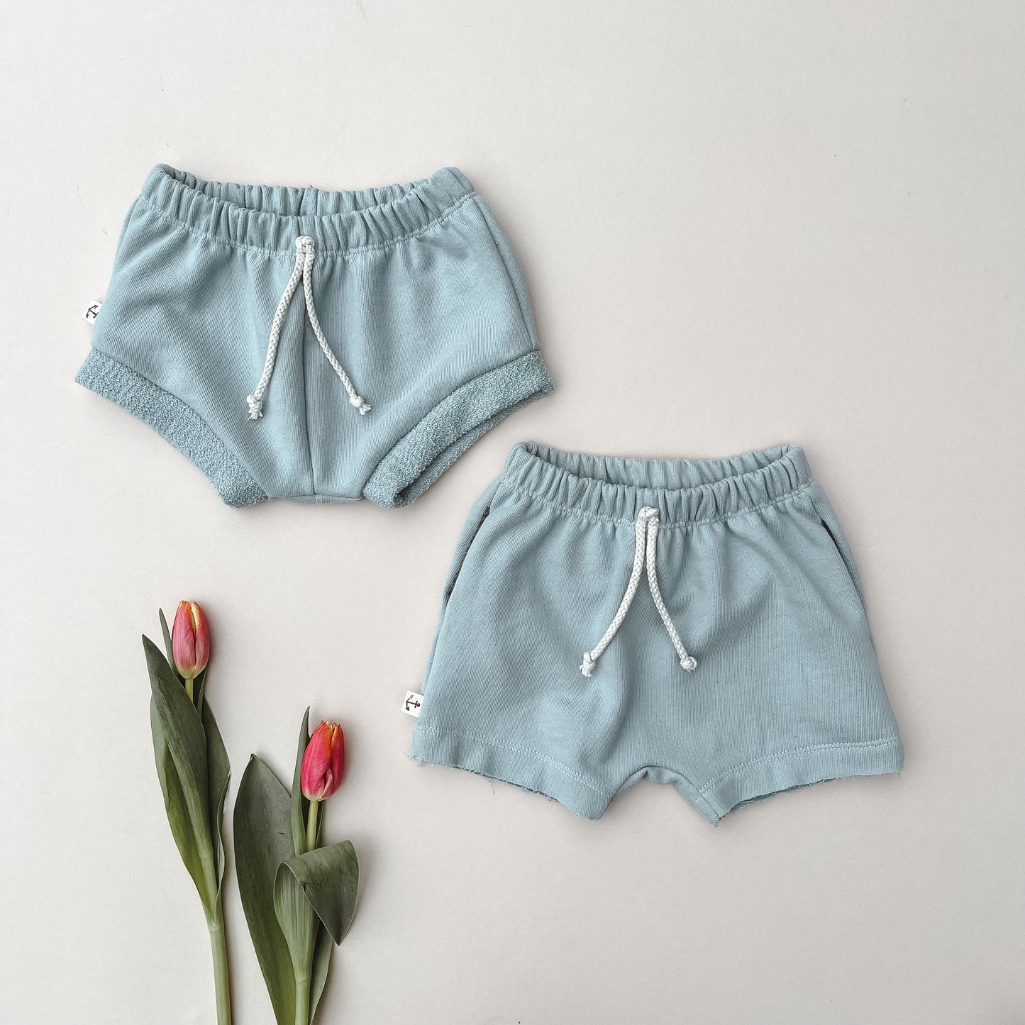 BOY SHORTS - VINTAGE BLUE